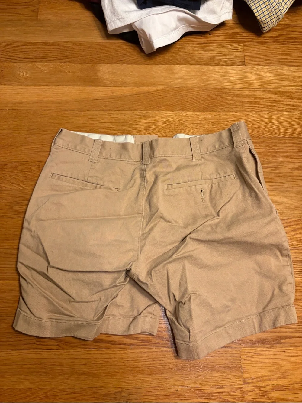 J. Crew Men's Tan Flat-Front Chino Shorts